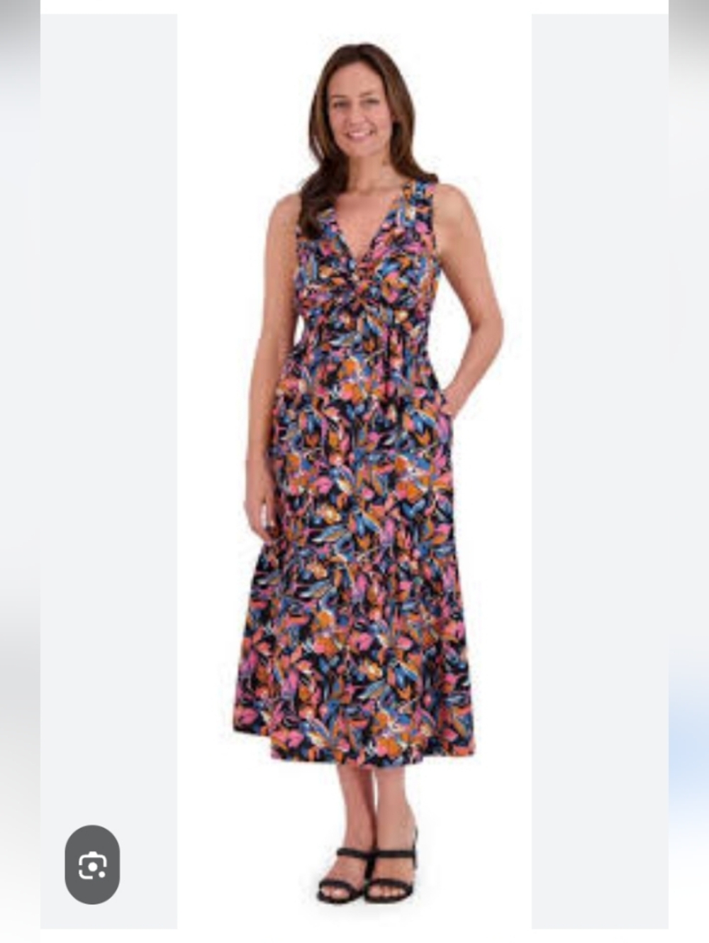 French Connection Eden Floral Sleeveless Maxi Dress Multicolor women-A02